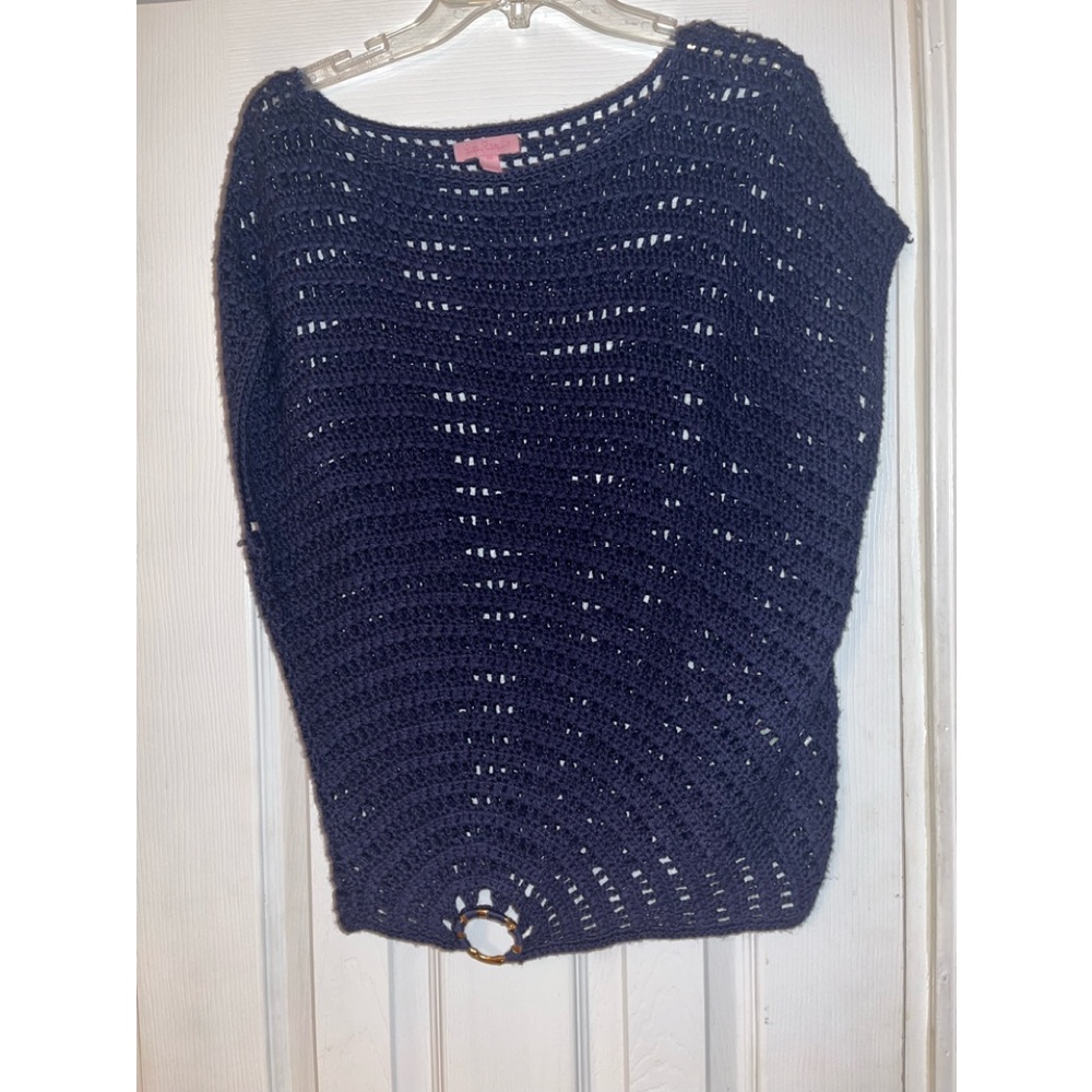 Like New, Lilly Pulitzer Pullover Navy Sweater, Size XS
